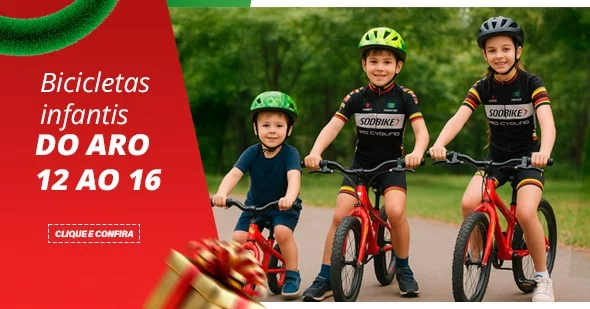 NATAL BICICLETAS ARO 12 AO 16