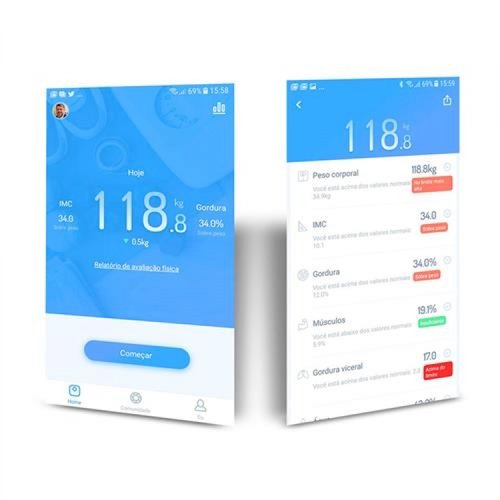 Analisador De Composição Corporal Digital SkinUp