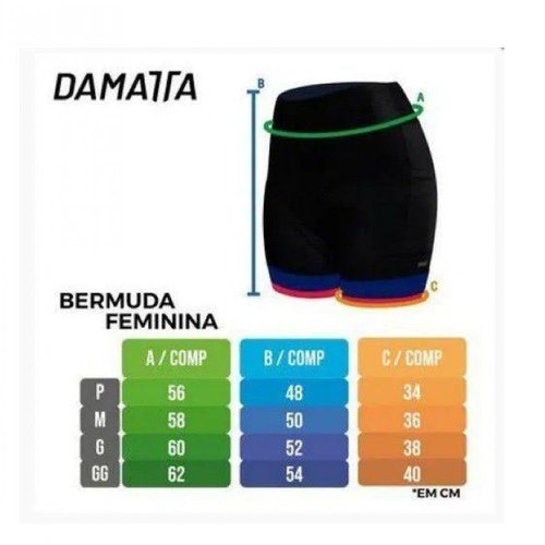 Bermuda Ciclismo Feminina Ride Damatta