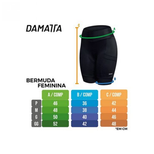 Bermuda Ciclismo Fun Gel Damatta Feminina
