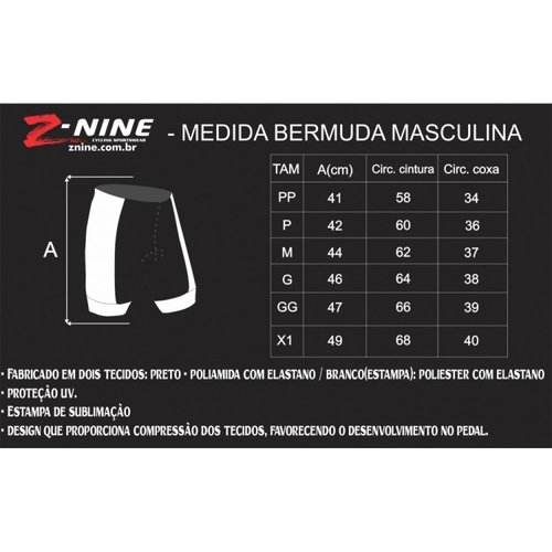 Bermuda Ciclismo Masculina Vitality Z-NINE