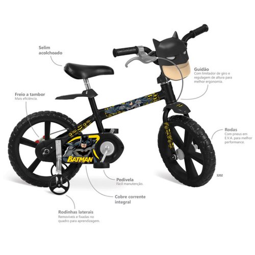 Bicicleta Bandeirante Batman Aro 14