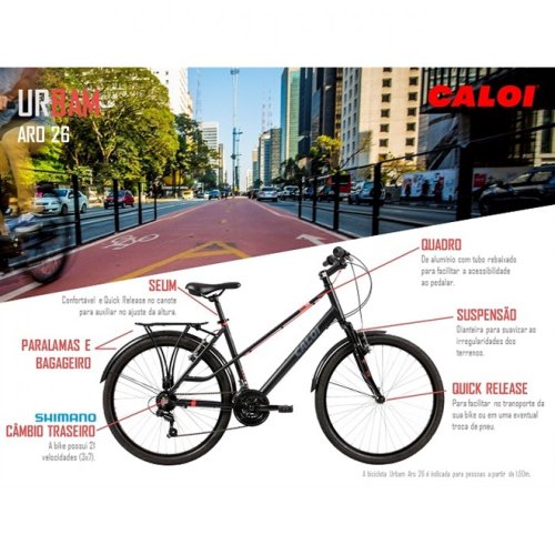 Bicicleta Caloi Urbam