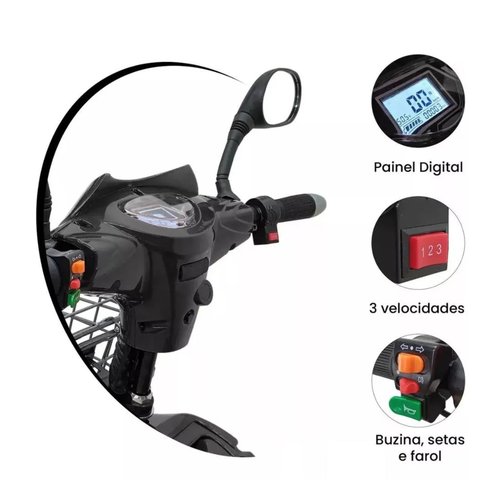 Bicicleta Elétrica Moto Chefe Pop