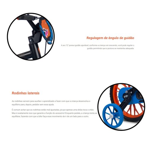 Bicicleta Infantil Caloi Power Rex Aro 12 2023