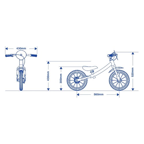 Bicicleta Infantil Nathor Balance Carros Aro 12