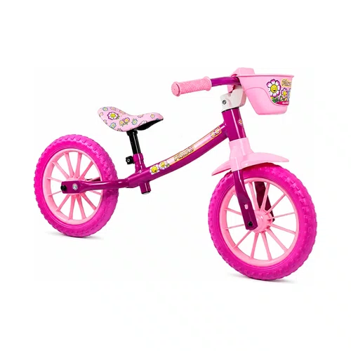 Bicicleta Infantil Nathor Balance Flower