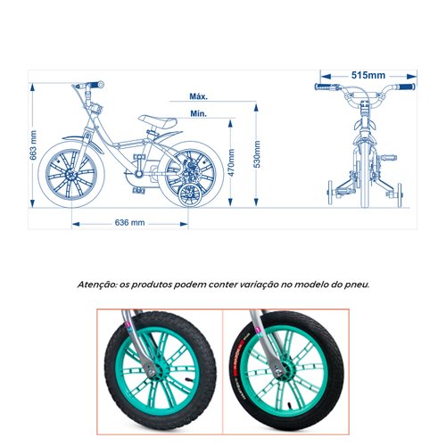 Bicicleta Infantil Nathor First Pro Masculina Aro 14