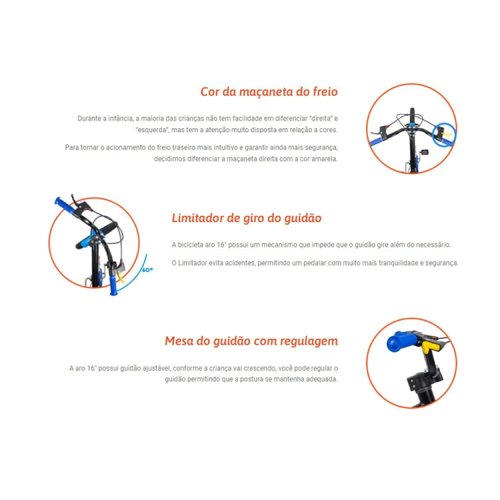 Bicicleta Infantil Nathor Homem de Ferro Aro 16