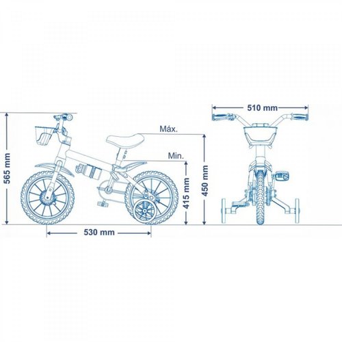 Bicicleta Nathor Mechanic Aro 12