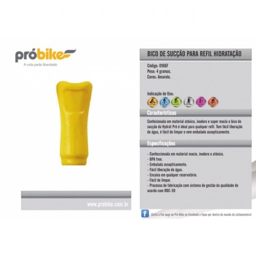 Bico de sucção para Refil de Hidratação PróBike