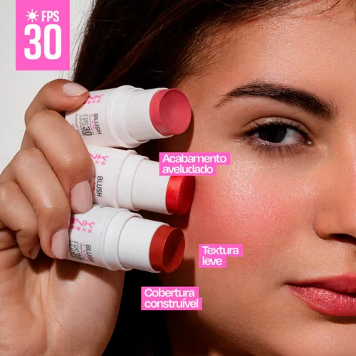 Blush com Protetor Solar FPS30 All in One 4,5g Terracota Pink Cheeks