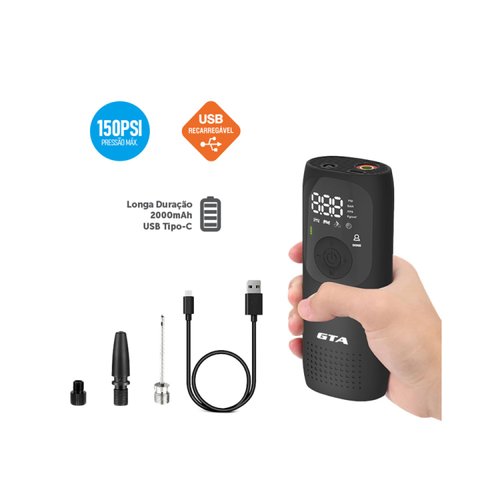Bomba de Ar Elétrica Smart Plus GTA 150 Psi