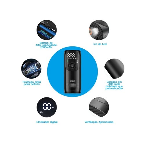 Bomba de Ar Elétrica Smart Plus GTA 150 Psi