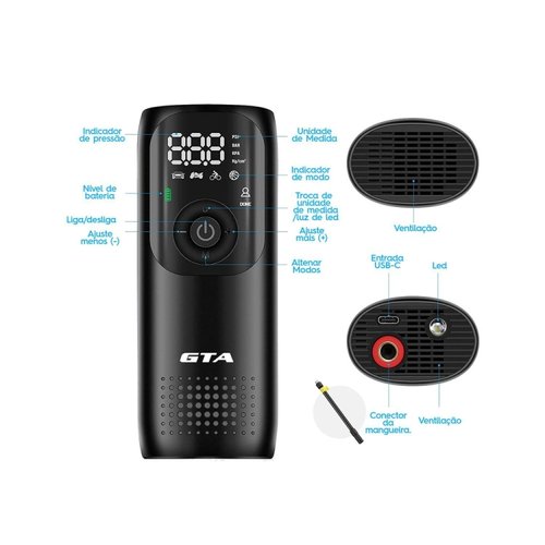 Bomba de Ar Elétrica Smart Plus GTA 150 Psi