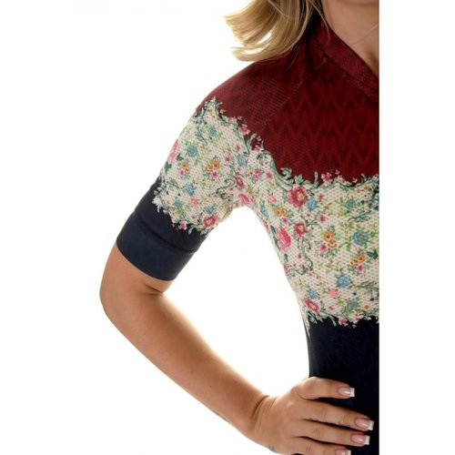 Camisa Feminina Ciclismo Marelli Donna Floral