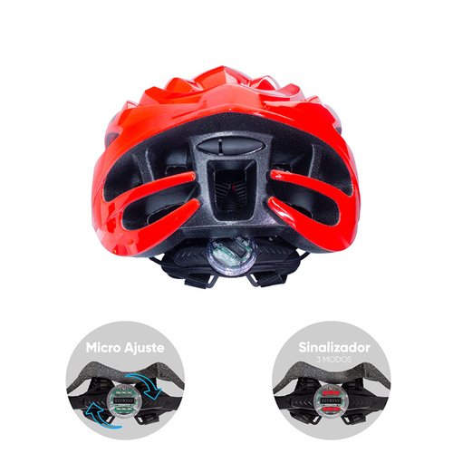 Capacete de Ciclismo GTA Star com Sinalizador
