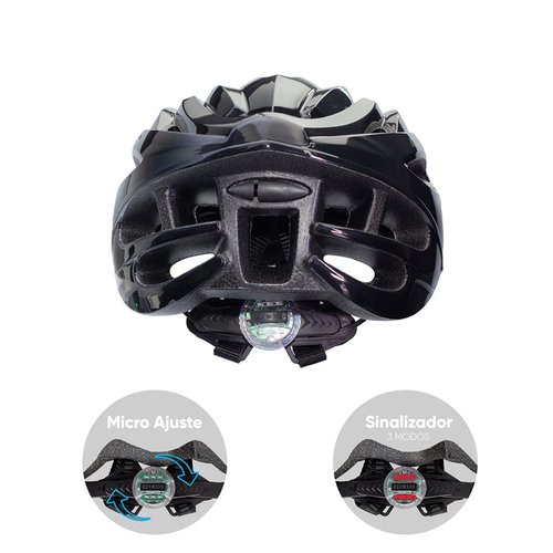 Capacete de Ciclismo GTA Star com Sinalizador