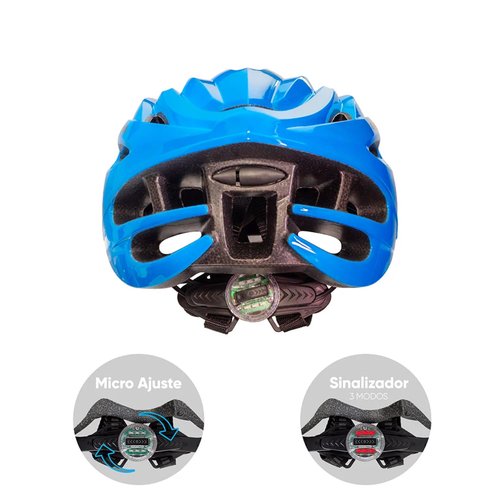 Capacete de Ciclismo GTA Star com Sinalizador
