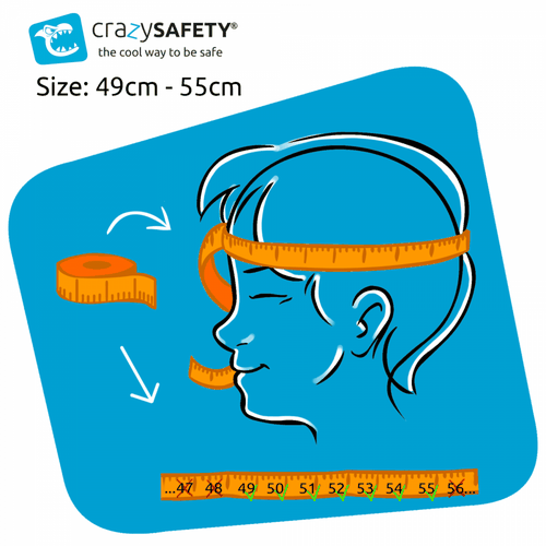 Capacete Infantil Giraffe Blue Crazy Safety