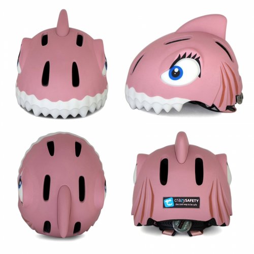 Capacete Infantil Shark Pink Crazy Safety