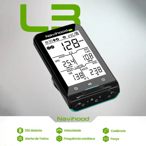 Ciclocomputador GPS Navihood L3