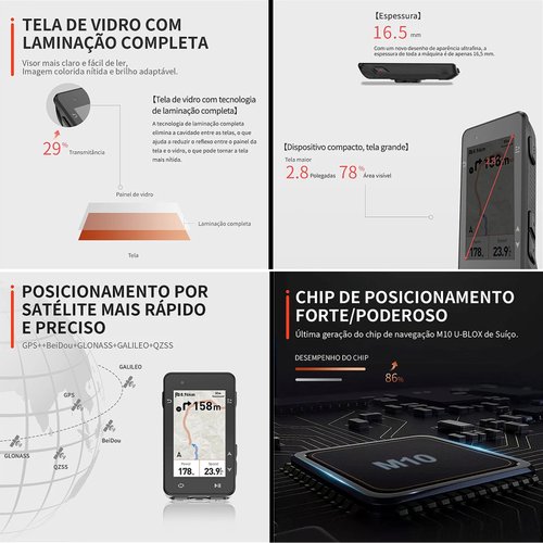 Ciclocomputador com GPS IgpSport IGS630