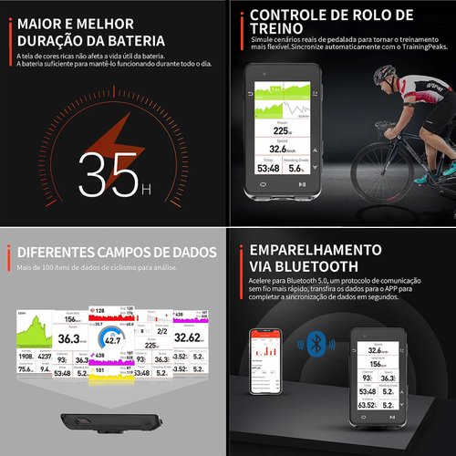 Ciclocomputador com GPS IgpSport IGS630
