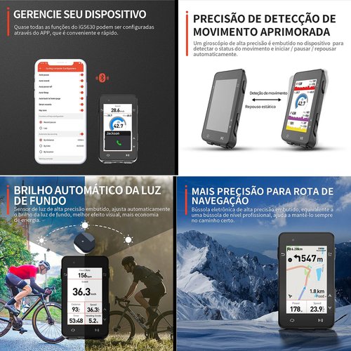 Ciclocomputador com GPS IgpSport IGS630