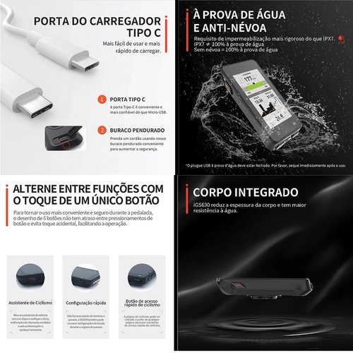 Ciclocomputador com GPS IgpSport IGS630