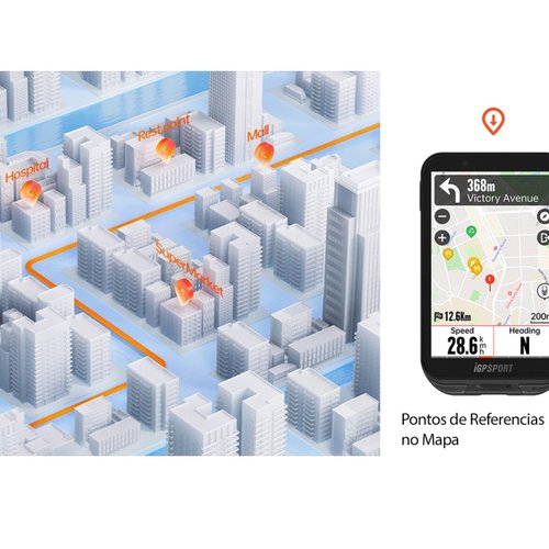 Ciclocomputador com GPS IgpSport IGS800