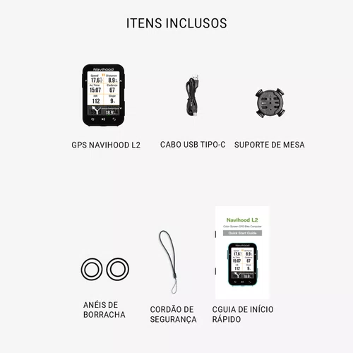 Ciclocomputador GPS Navihood L2