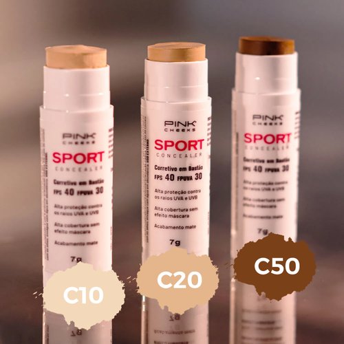 Corretivo com Protetor Solar Pink Cheeks FPS40 FPUVA30 Cor C20 7g