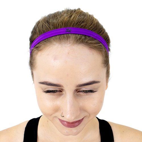 Faixa de Cabelo HUPI Kit 03 Preto Branco e Roxo