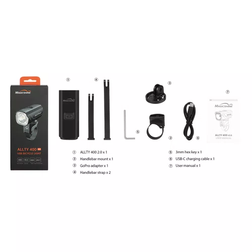 Farol de Bicicleta MagicShine Allty 400 V2.0