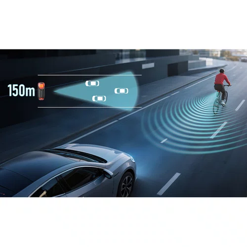 Farol Traseiro de Bicicleta Navihood B2 com Radar de Segurança