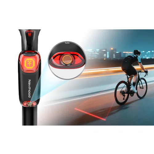 Farol Traseiro de Bicicleta Navihood B2 com Radar de Segurança