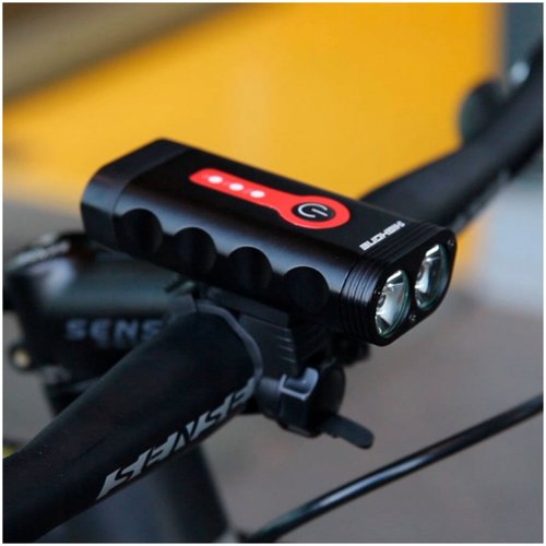 Farol USB 2 Leds 900 Lúmens High One