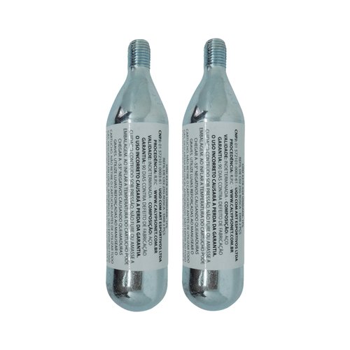Kit 2 Unidades Refil Cartucho Co2 Calypso 25g