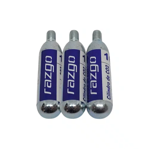 Kit com 3 Cilindros de CO2 Razgo 16g
