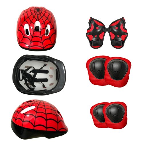 Kit de Proteção Infantil Aranha para Bicicleta Skate Patins Youyi