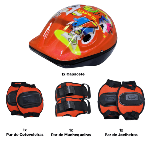 Kit de Proteção Infantil Masculino para Bicicleta Youyi