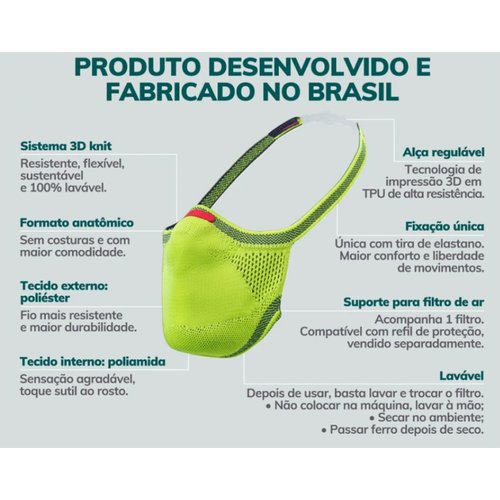 Máscara de Proteção Reutilizável Knit