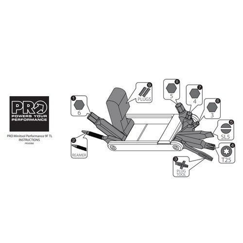 Mini Ferramenta Shimano Pro Performance Tubeless 9 Funções