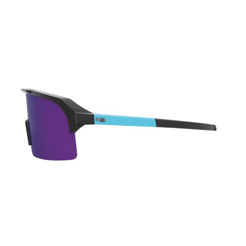 Óculos de Sol HB Edge Matte Black / Cyan Blue Chrome
