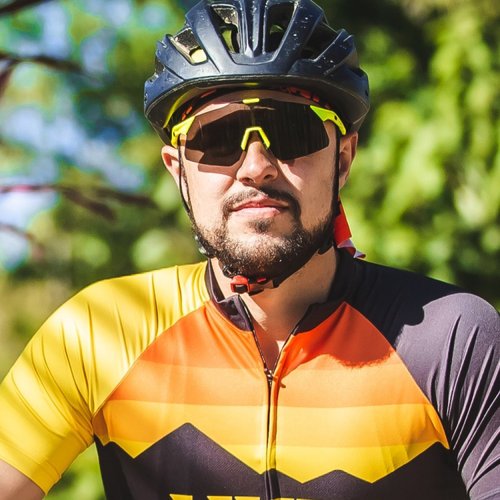 Óculos de Sol HUPI Angliru Amarelo Neon Preto Lente Preto