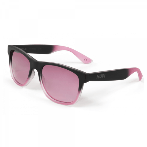 Óculos de Sol Hupi Brile Preto Rosa Lente Rosa Espelhado