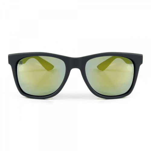 Óculos de Sol Hupi Luppa Preto Fosco Lente Verde Espelhado
