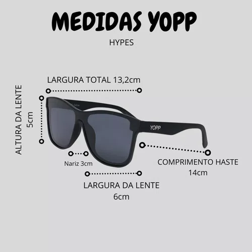 Óculos de Sol Yopp Hype Polarizado Uv400 Ai Calica