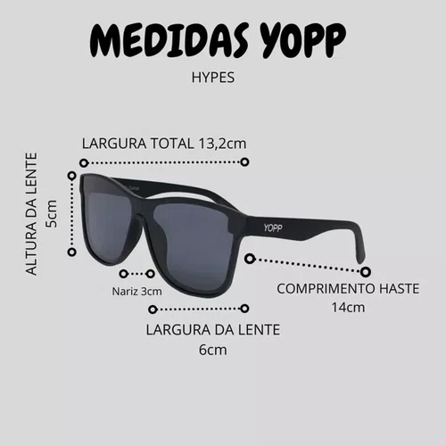 Óculos de Sol Yopp Hype Polarizado Uv400 Diamante